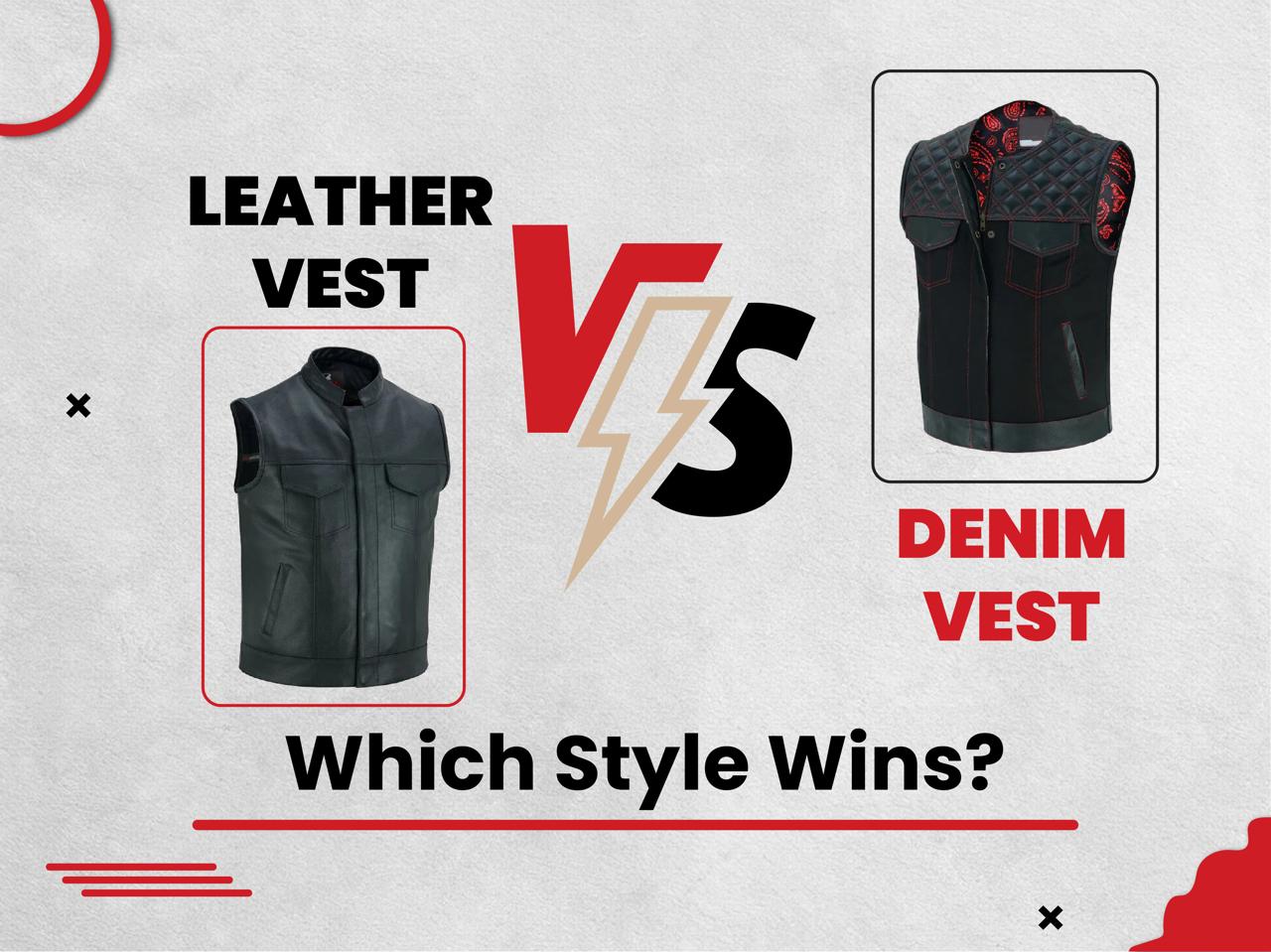 Leather Vest vs. Denim Vest: Which Style Wins Your Wardrobe?