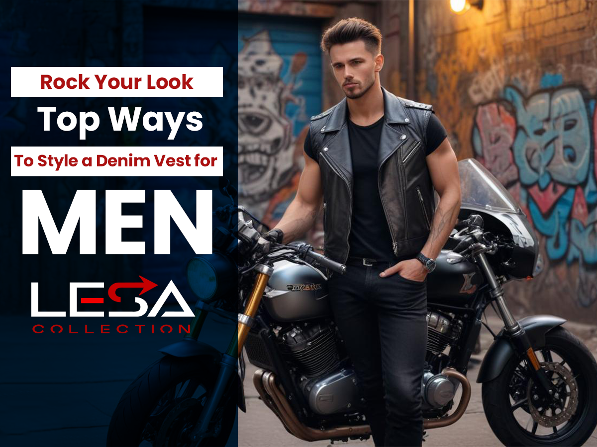 Rock Your Look: Top Ways to Style a Denim Vest for Men by Lesa Collection USA
