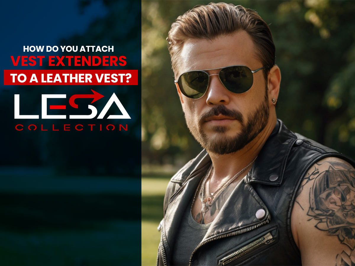 How to Attach Vest Extenders to a Leather Vest – LESA COLLECTION USA