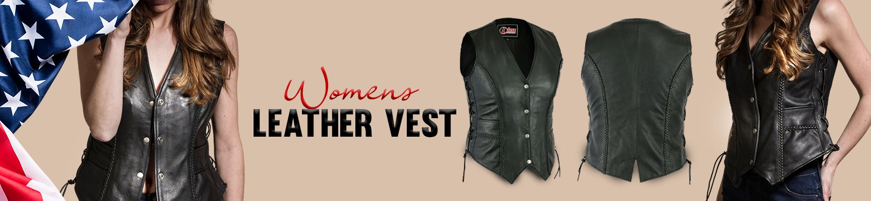 Women Leather Vests