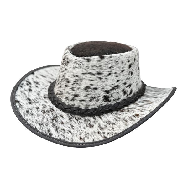 Cabello  Leather outback  Western Hat  Genuine Cowhide hair hat Original fur