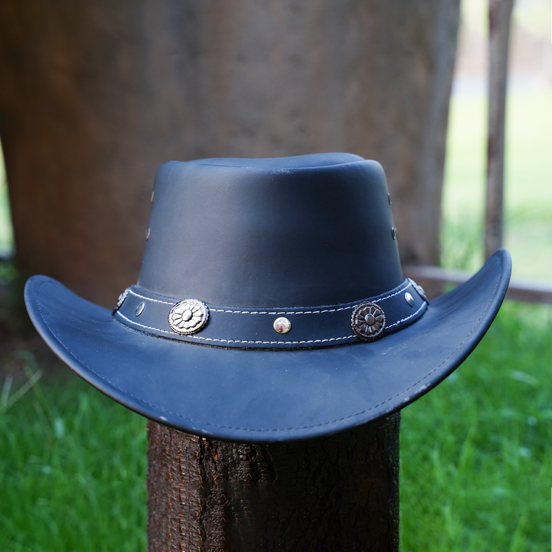 Capri Leather Cowboy Hat Water Resistant Outback Hat Men