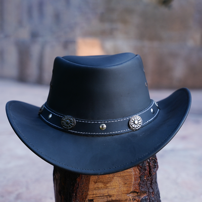 Capri Leather Cowboy Hat Water Resistant Outback Hat Men