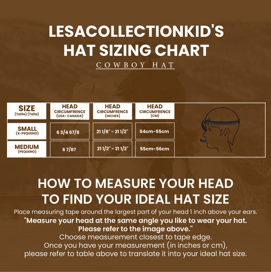 Australian Western Cowboy Kids Safari Leather Hat