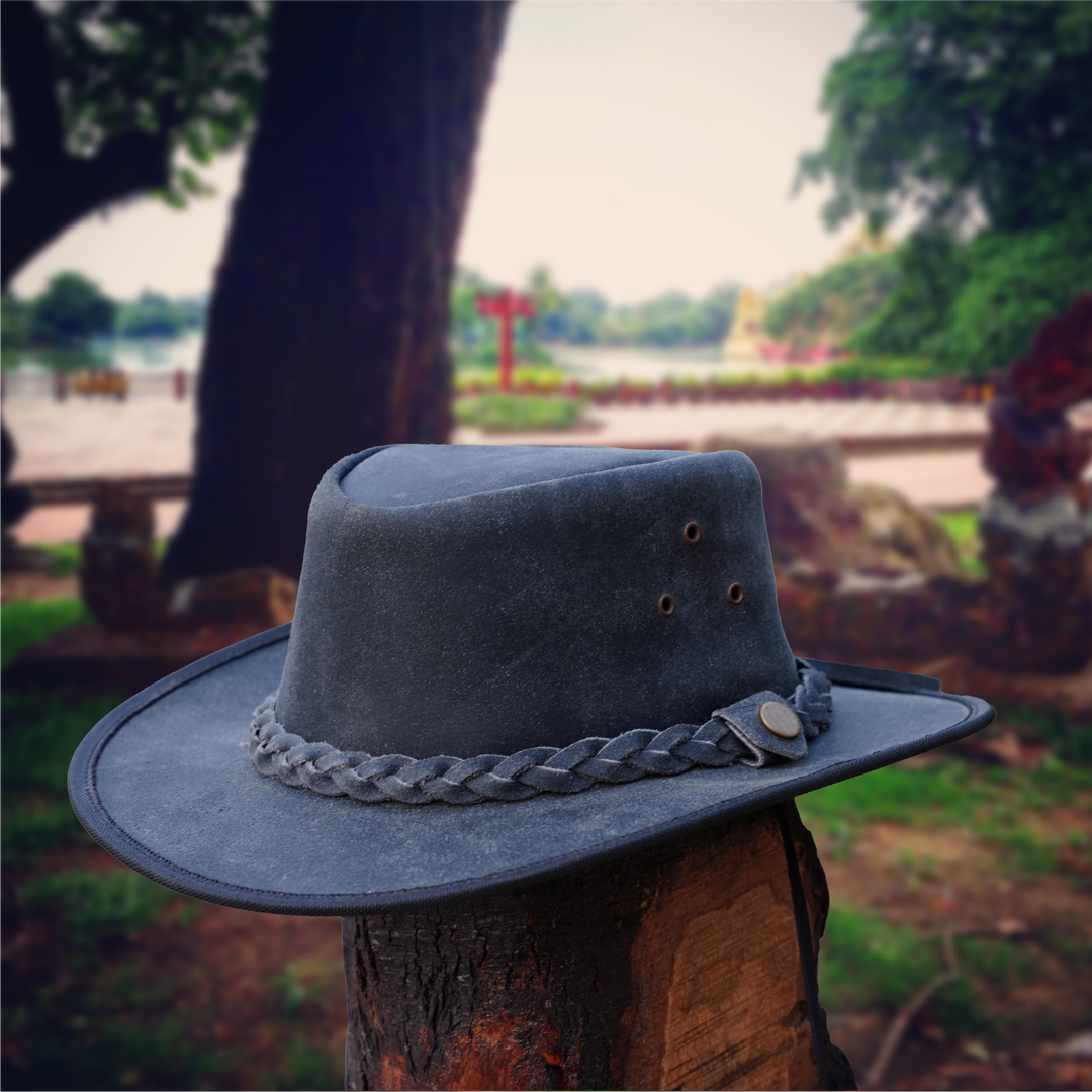 Australian Western Cowboy Kids Safari Leather Hat