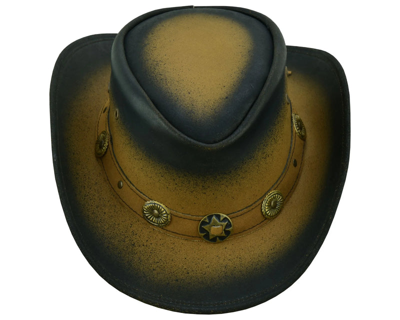 Lesa collection leather western hats for kids Cowboy Hat  Smoke Edge  Old Faithful