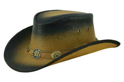 Lesa collection leather western hats for kids Cowboy Hat  Smoke Edge  Old Faithful