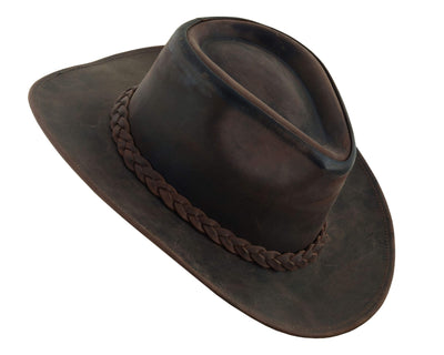 Thunder Leather Cowboy Western Hat for Men and Women