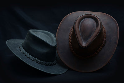 Thunder Leather Cowboy Western Hat for Men and Women