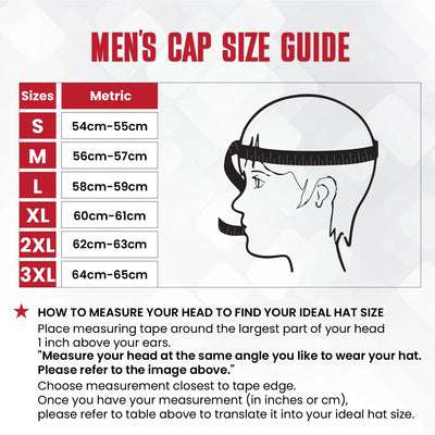 Men's Cap Size Guide