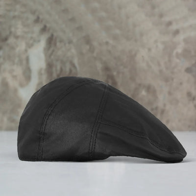 Men's Waxed Cotton Blacked Ivy Flat Cap_9