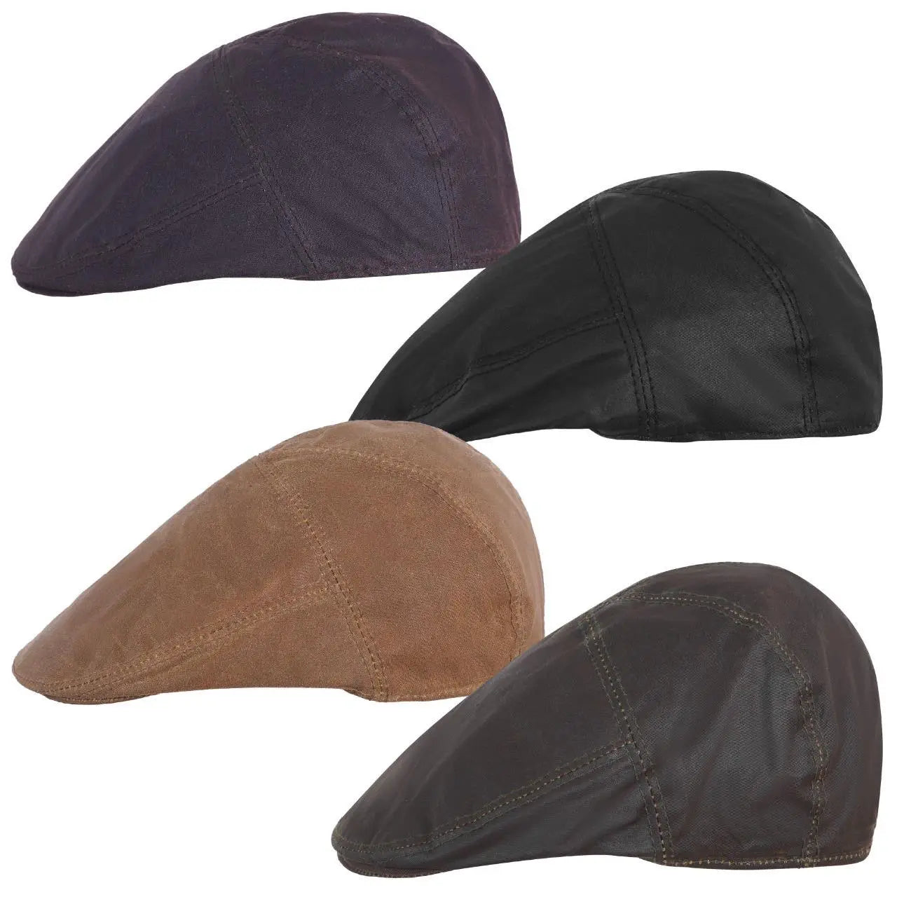 Men's Waxed Cotton Ivy Flat Cap