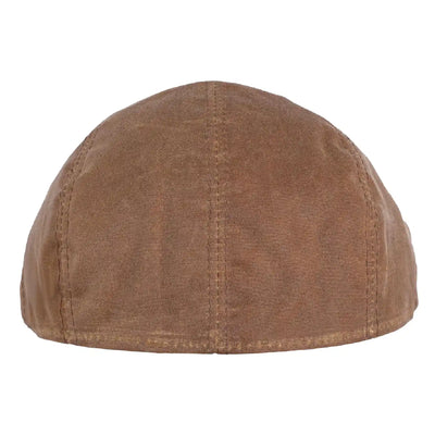 Men's Waxed Cotton Light Brown Ivy Flat Cap