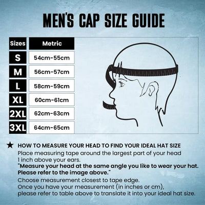 Mens Cap Size Guide