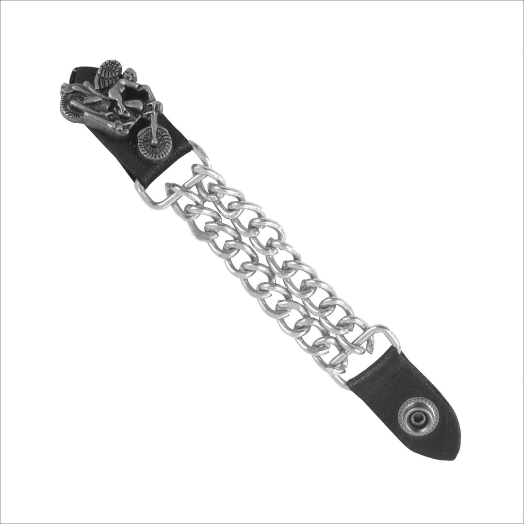 Guardian Angel On Motorcycle leather Vest Extender