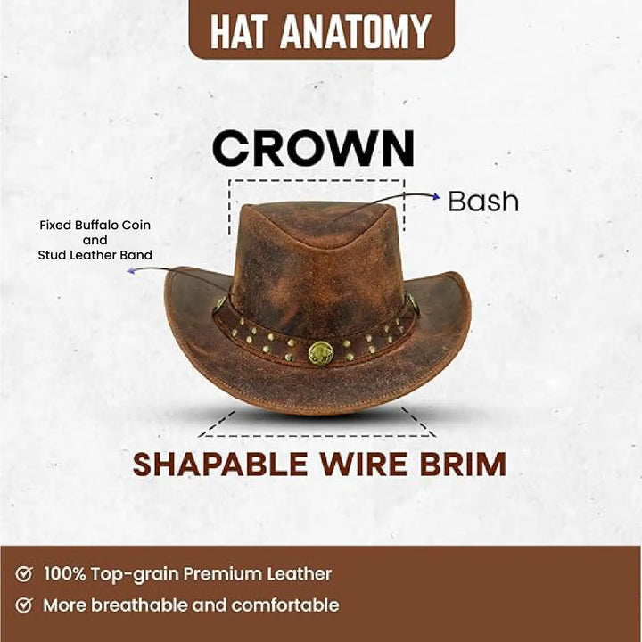 Arizona Cowboy Hat for Men & Women – Genuine Distressed  display picture 1