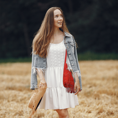 Women's Chili Red Suede Fringe Purse Shoulder Crossbody Bag