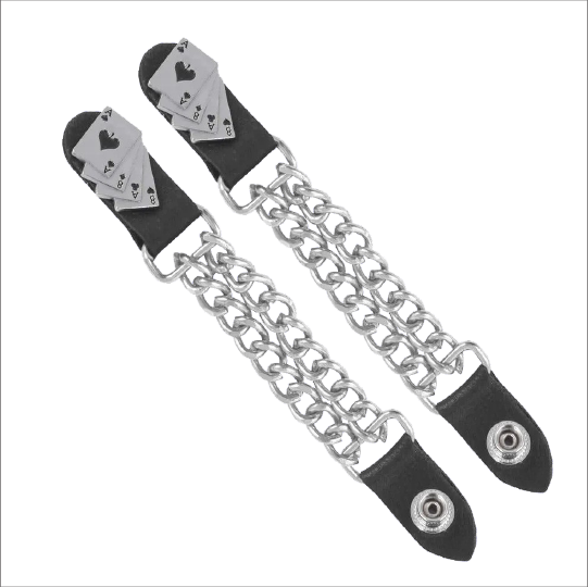 Biker Vest Extender Aces Eights Biker motorcycle leathers