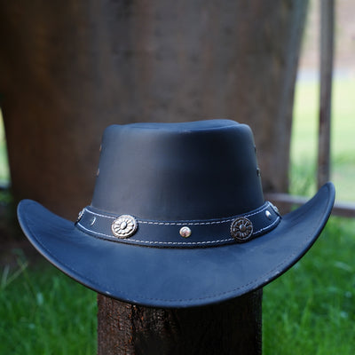 Capri Leather Cowboy Hat Water Resistant Outback Hat Men