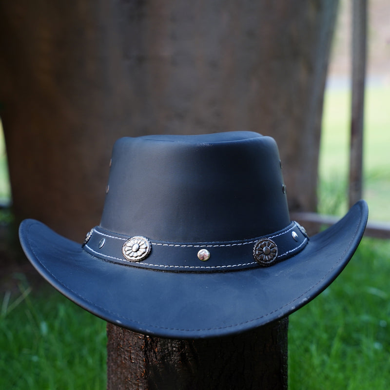 Capri Leather Cowboy Hat Water Resistant Outback Hat Men