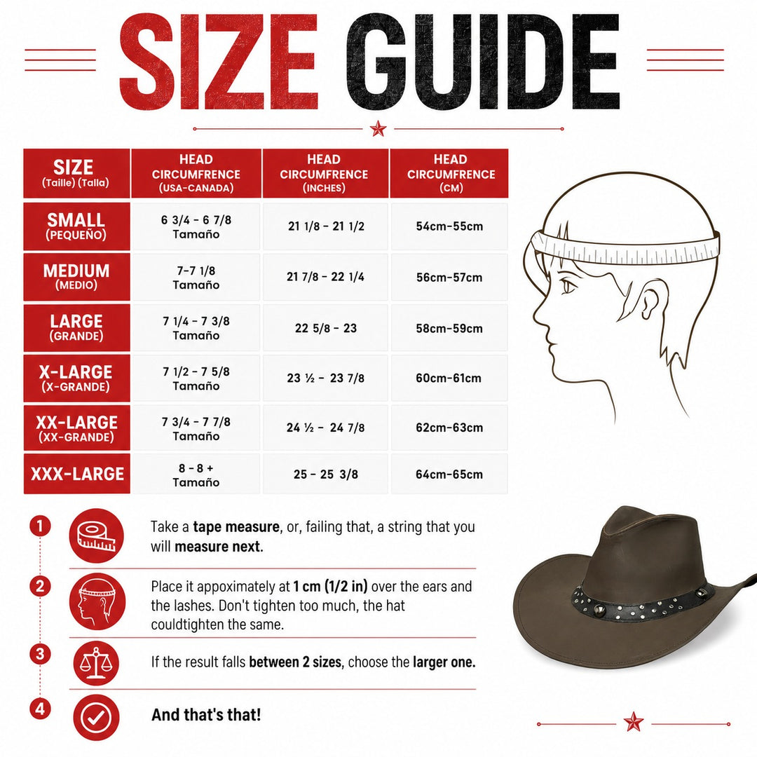 Leather Scootin Bar Cowboy Hat – 100% Top Grain Leather Western Hat for Men &amp; Women, Shapeable Brim, Handcrafted Outback Hat