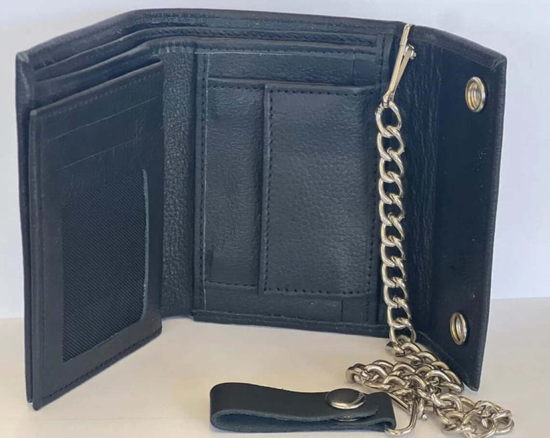 Leather Wallet for Men | Biker Wallet with Chain