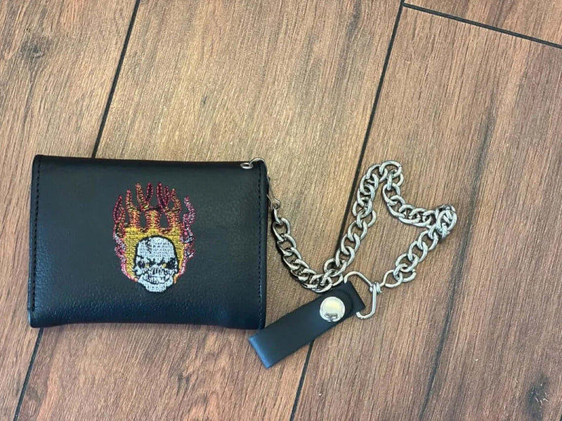 Leather Wallet for Men | Biker Wallet with Chain