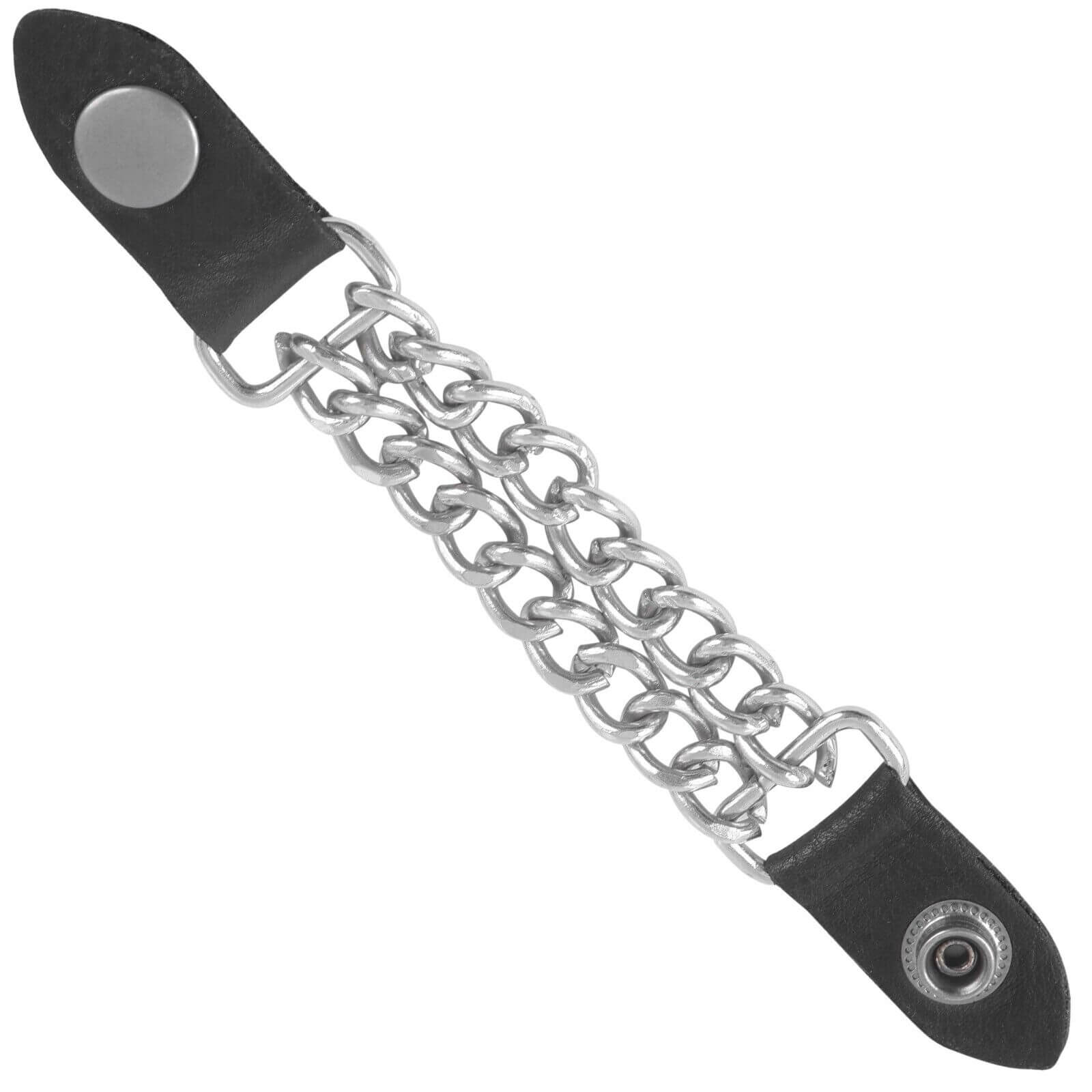 Motorcycle Vest Link Extension Genuine Leather Biker Vest Extender Chrome Chain&nbsp;