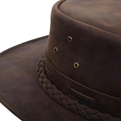 Rustic  Leather Hat  Cowboy, Cowgirl Hat Western Hat For Men & Women